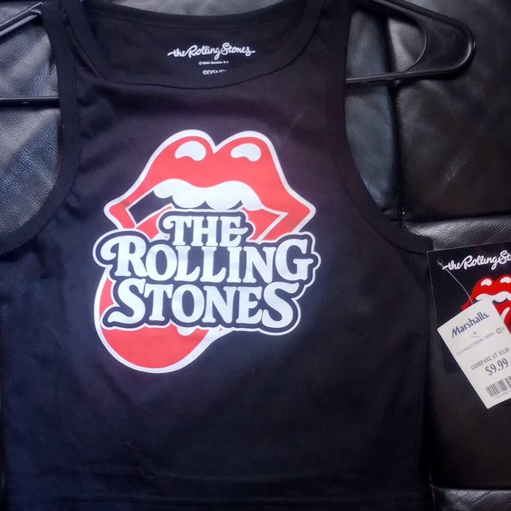 The Rolling Stones Crop Top Tank Small